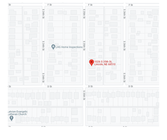 Picture demonstrating google map location of the Nebraska affiliate